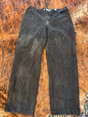 Mecca Y2K Baggy Black Denim Skater Jeans 38x32 Albert Triple Loose Fit Grunge